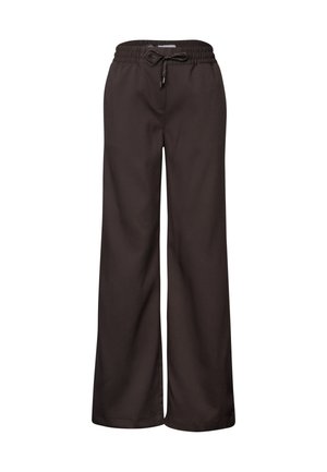 Cecil, LOOSE FIT HIGH WAIST WIDE LEG PANTS - Pantalon de survêtement - truffle brown
