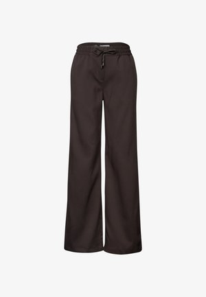 Cecil, LOOSE FIT HIGH WAIST WIDE LEG PANTS - Pantalon de survêtement - truffle brown
