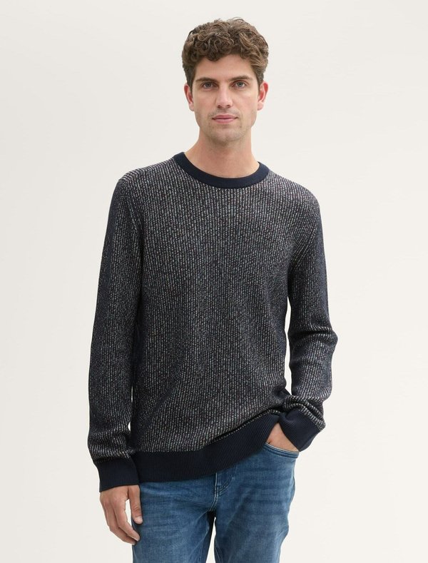 STRICKPULLOVER MIT STRUKTUR - Sweatshirt