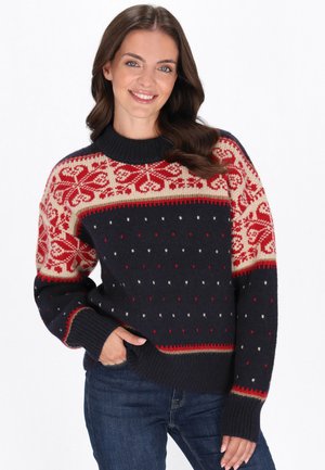 Neule - navy multicolor