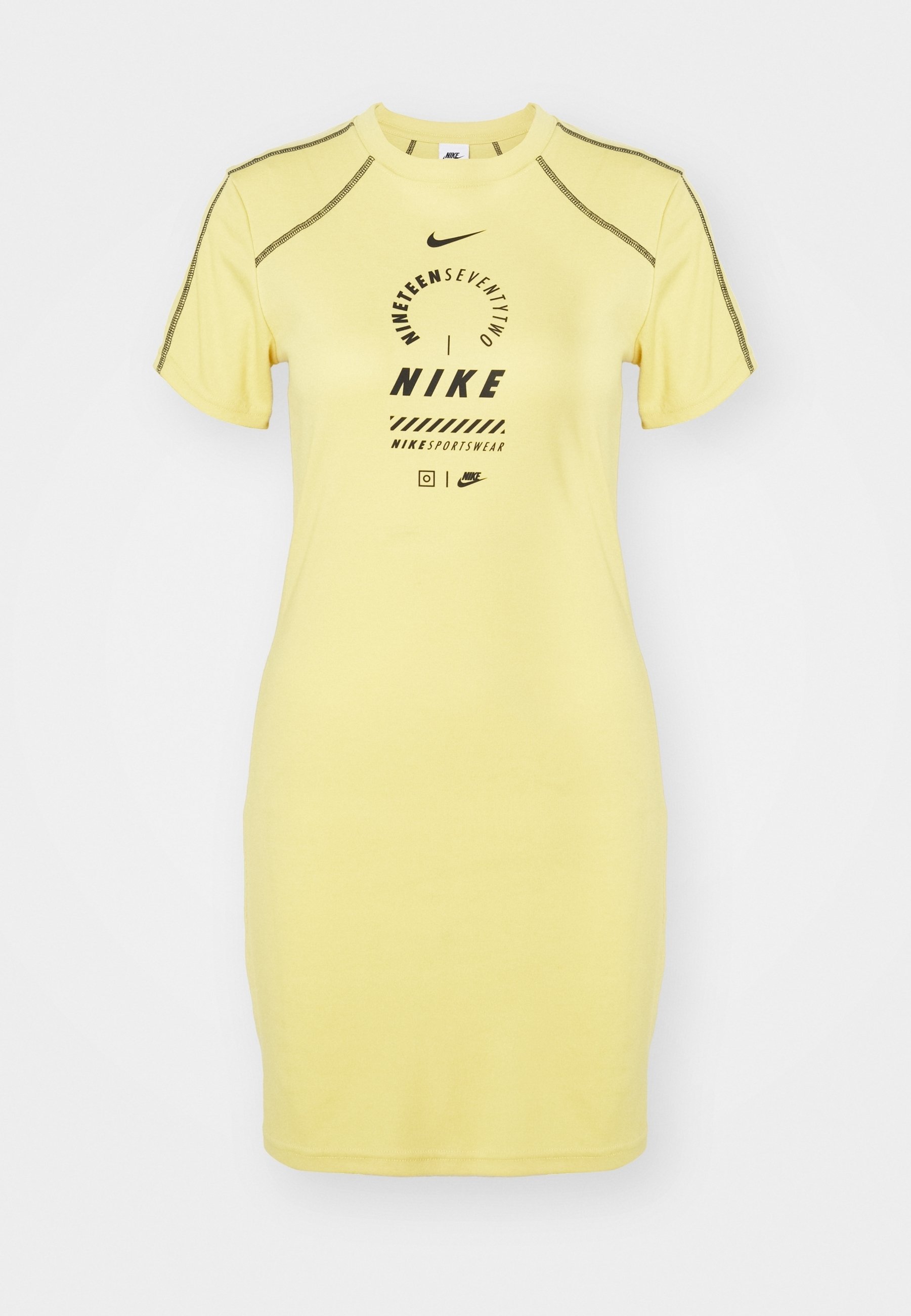 nike dress yellow and black
