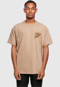 Merchcode PIZZA COMIC  - Print T-shirt - unionbeige