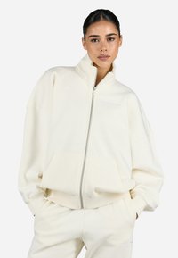 Pegador - LILEA SWEAT TRACK JACKET - Zip-up sweatshirt - washed unbleached white gum Thumbnail Image 1