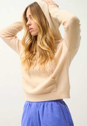 ELOWEN HOODED - Felpa con cappuccio - sand