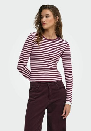 ONLY, ONLVAL L/S O-NECK STRIPE TOP JRS - Maglietta a manica lunga - fig