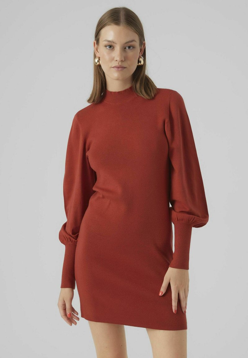 Vero Moda Enostavna obleka - red ochre