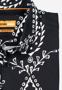 Emilio Adani LANGARM-GEMUSTERT - Hemd - schwarz