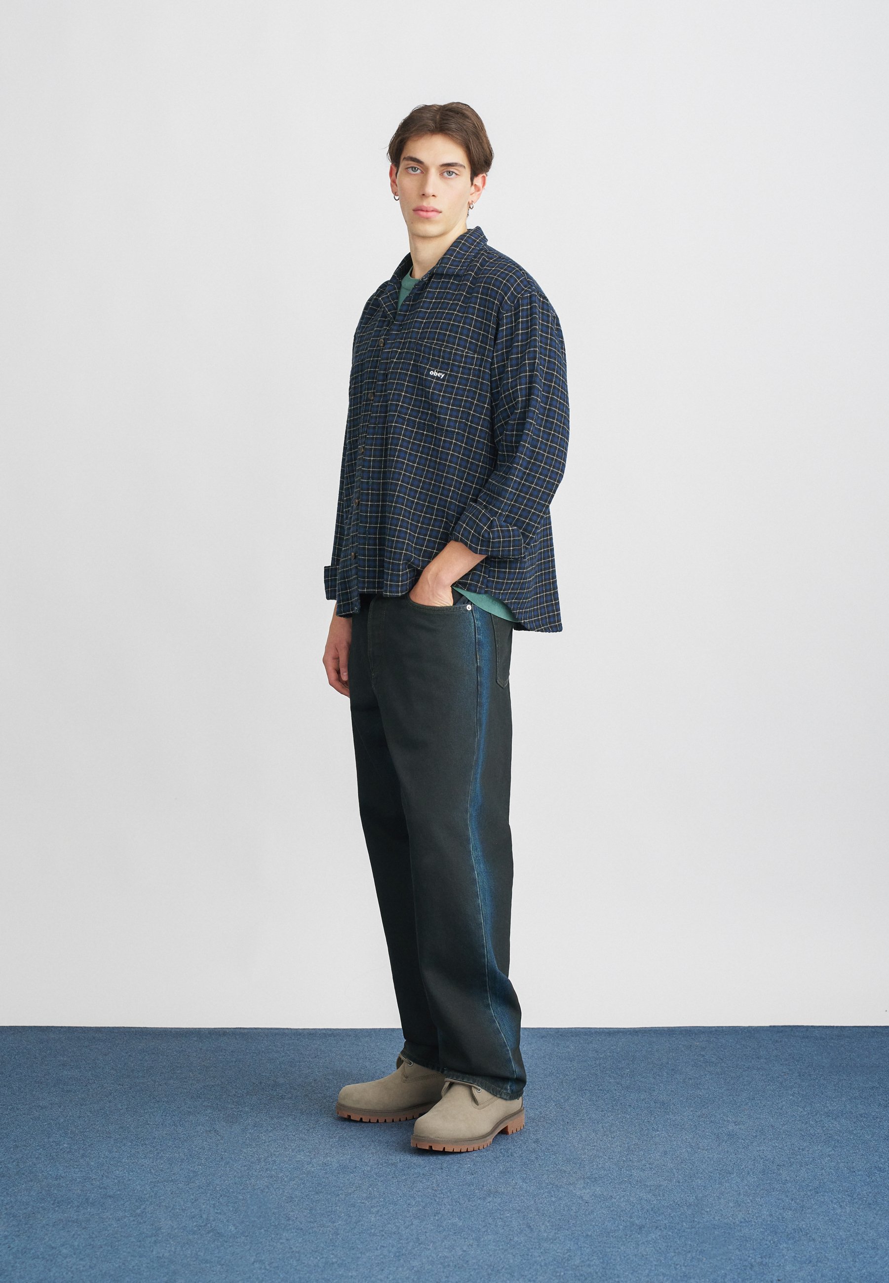 Obey Clothing ADAMS WOVEN - Shirt - academy navy/blue - Zalando.co.uk
