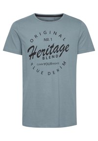 BHABRAHAM - Print T-shirt - bluestone