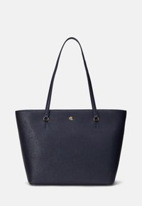 Lauren Ralph Lauren CROSSHATCH LEATHER MEDIUM KARLY TOTE - Kézitáska - refined navy