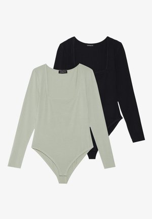 Even&Odd 2 PACK - T-shirt à manches longues - black