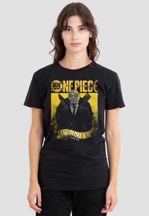 ONE PIECE SANJI ETCHED PORTRAIT - Print T-shirt - black
