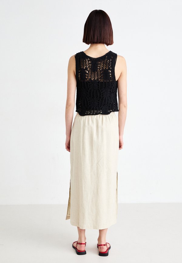 PULL ON SLIP SKIRT  - Maxi skirt - beige2