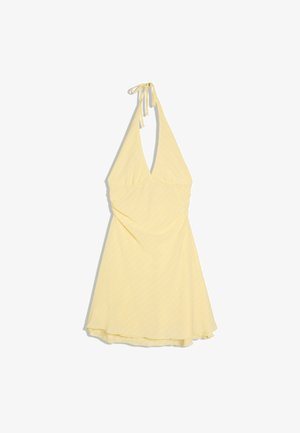 Bershka, HALTER DRESS - Vestito casual - yellow