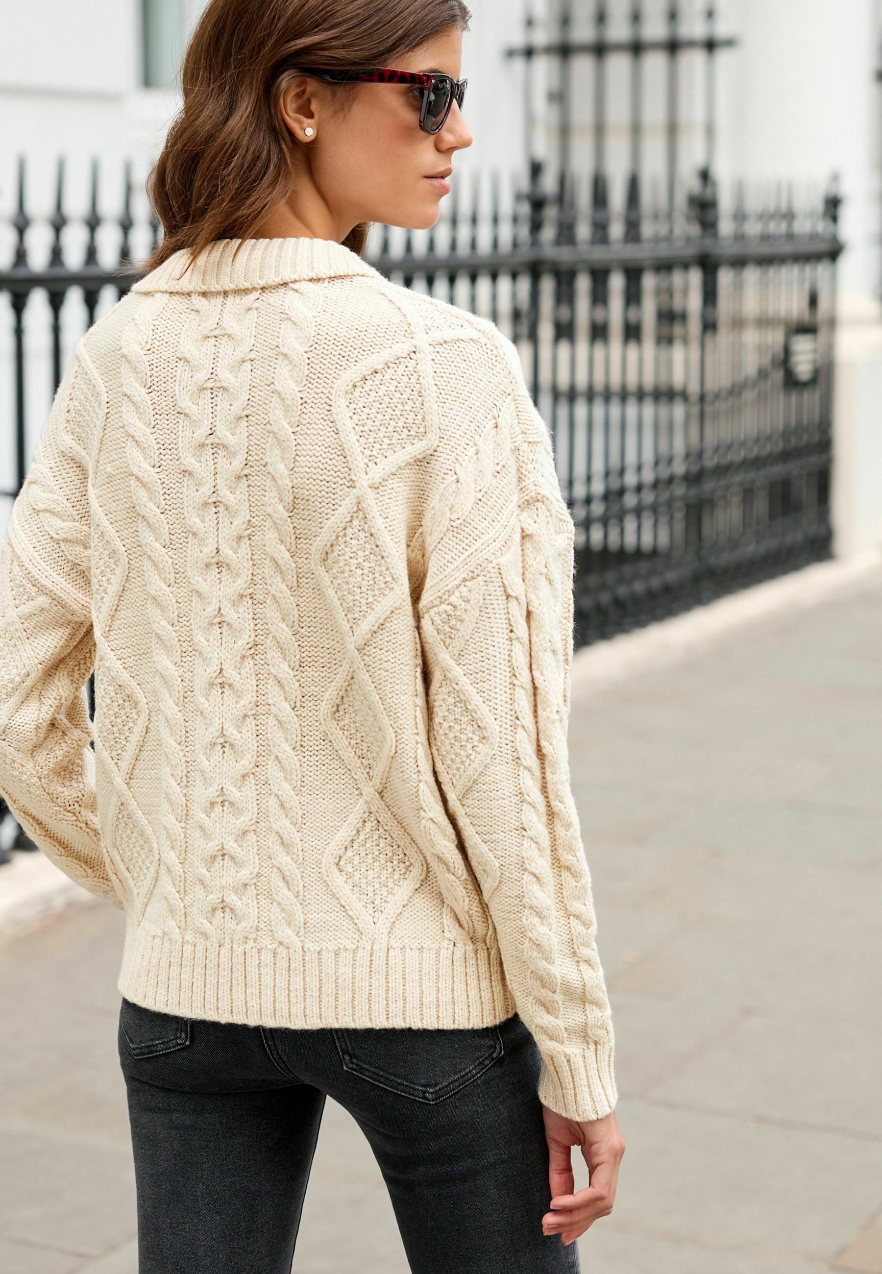 Next CABLE KNIT V-NECK STANDARD 