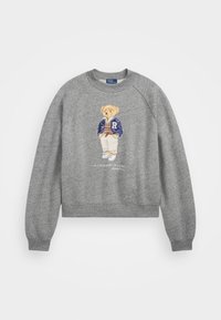 POLO BEAR OVERSIZE FLEECE CREWNECK - Sweatshirt - dark vintage heather
