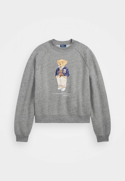 Polo Ralph Lauren POLO BEAR OVERSIZE FLEECE CREWNECK - Sweatshirt - dark vintage heather