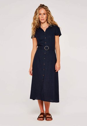 VINTAGE BUTTON - Blusenkleid - navy