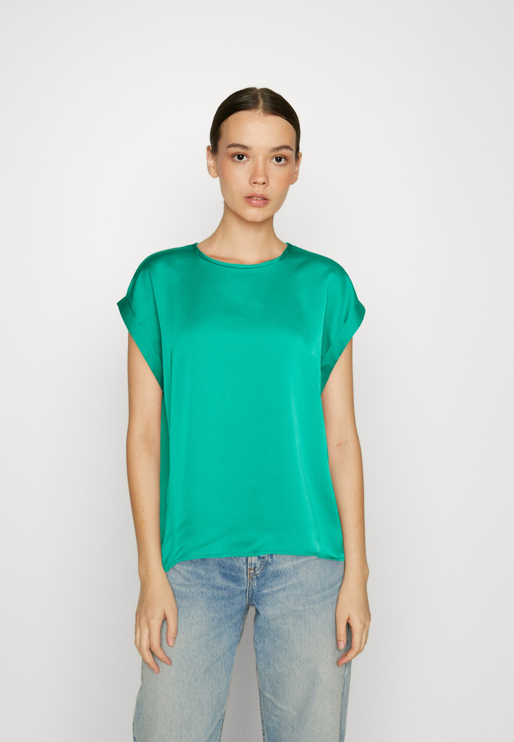 Vila Damen Bluse Violine – Langarm Mit Kragen, Elegant & Alltagstauglich