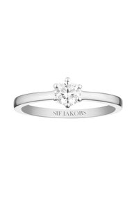 Sif Jakobs Jewellery ELLERA UNO PIANURA GRANDE - Ringar - white and silver coloured