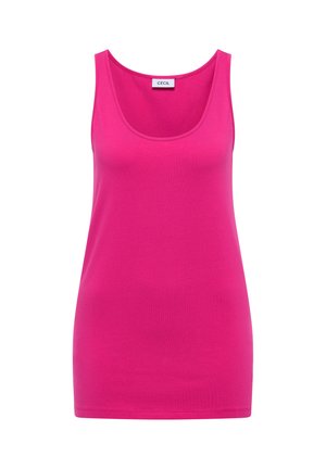 Cecil, LONGTOP MIT RUNDHALS IN UNIFARBE - Top - pink flash