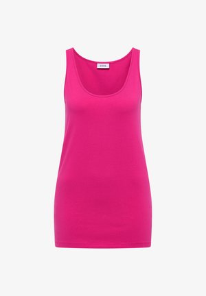 Cecil, LONGTOP MIT RUNDHALS IN UNIFARBE - Top - pink flash