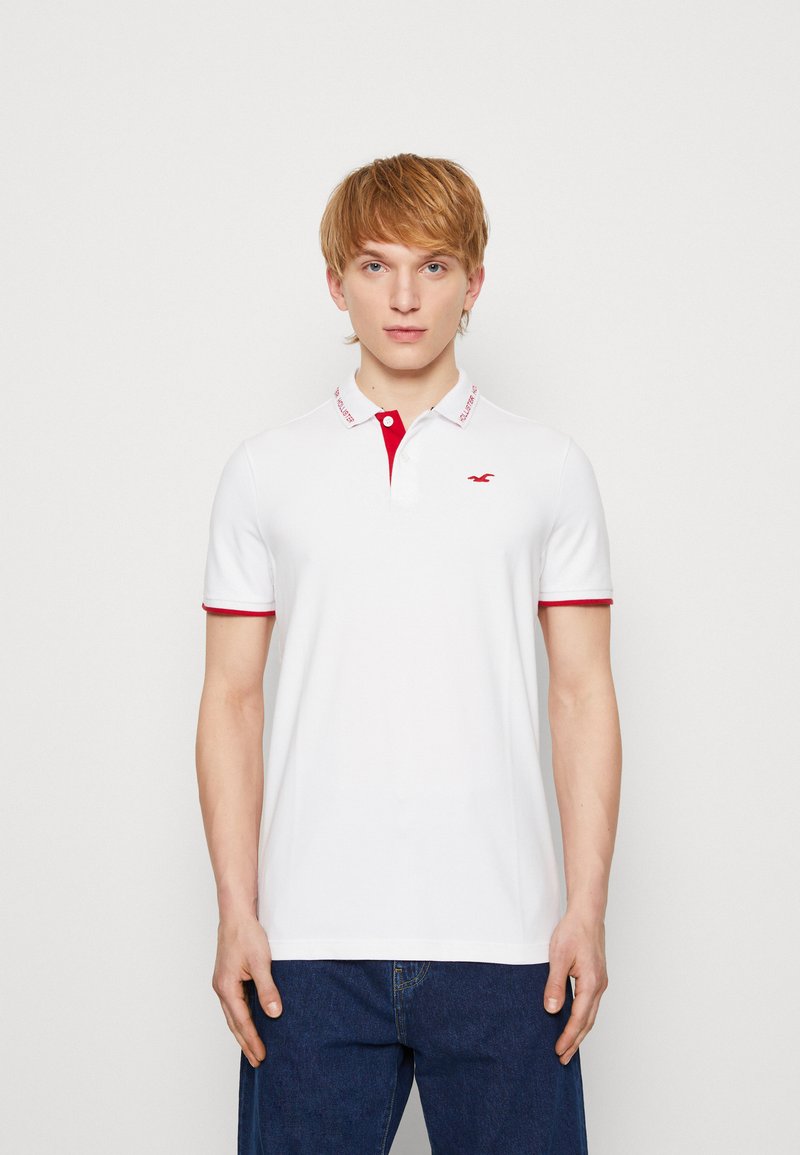 Hollister Co. VARSITY TIPPING Poloshirt white/weiß Zalando.ch