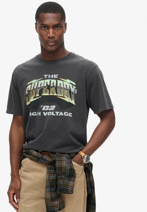 Superdry & Co 70S ROCK GRAPHIC BAND - T-shirts print - blackboard