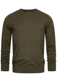 INDICODE JEANS GAMAL - Svetrík - army