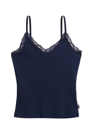 Superdry ESSENTIAL TRIM CAMI - Débardeur - richest navy