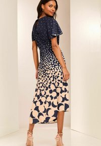 Lipsy RUCHED FRONT KEYHOLE CUT OUT REGULAR FIT - Denní šaty - navy