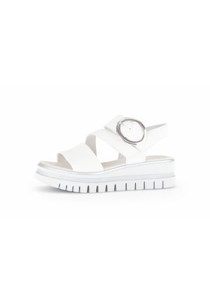 Plateausandalette - weiss