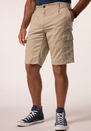 JP1880, CARGO BERMUDA SHORTS, LIGHTWEIGHT, RIPSTOP FABRIC, LOTS OF POCKETS - Shorts - dark beige