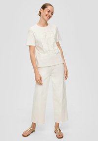 s.Oliver BLACK LABEL T-Shirt print - ecru