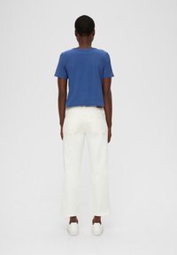 s.Oliver MIT STICK-DETAIL - T-Shirt print - dunkelblau