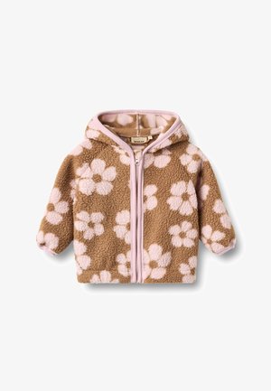 Wheat, FLEECE CARDIGAN MARTINUS UNISEX - Giacca in pile - warm hazel flowers