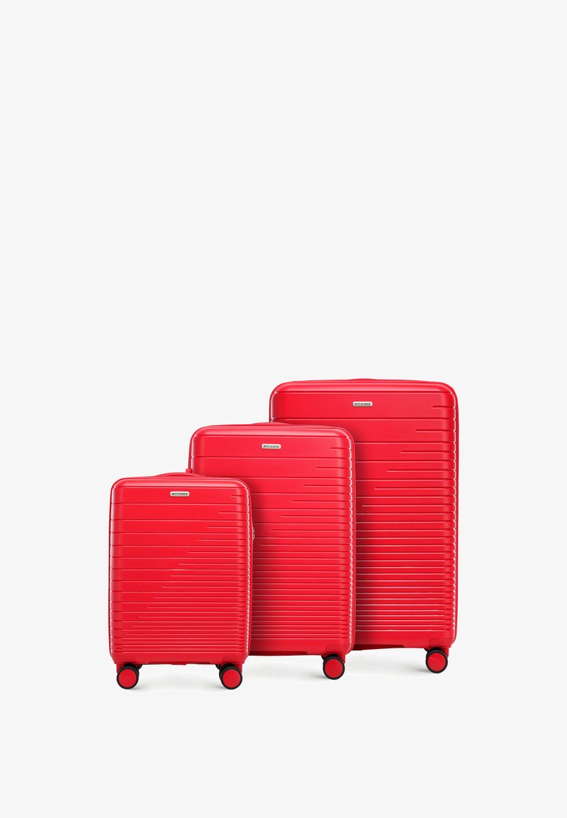 WITTCHEN LUGGAGE SET FROM POLYPROPYLENE - Set di valigie - red