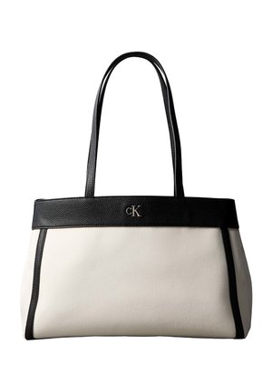 Calvin Klein MEDIUM TOTE - Τσάντα χειρός - white