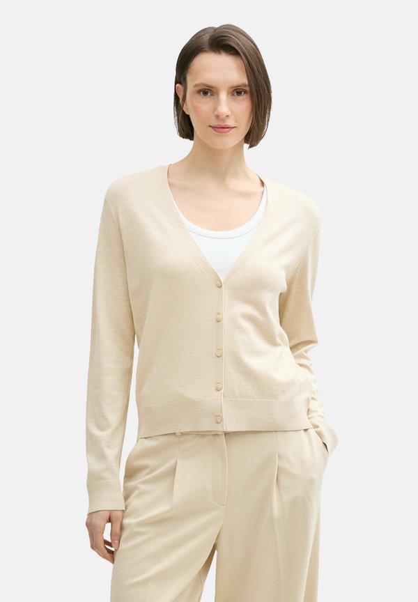 Strickjacke - summer beige melange