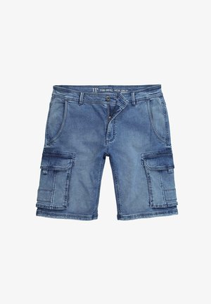 JP1880, FLEXNAMIC® REGULAR FIT DENIM CARGO BERMUDA SHORTS - Denimshorts - blue denim