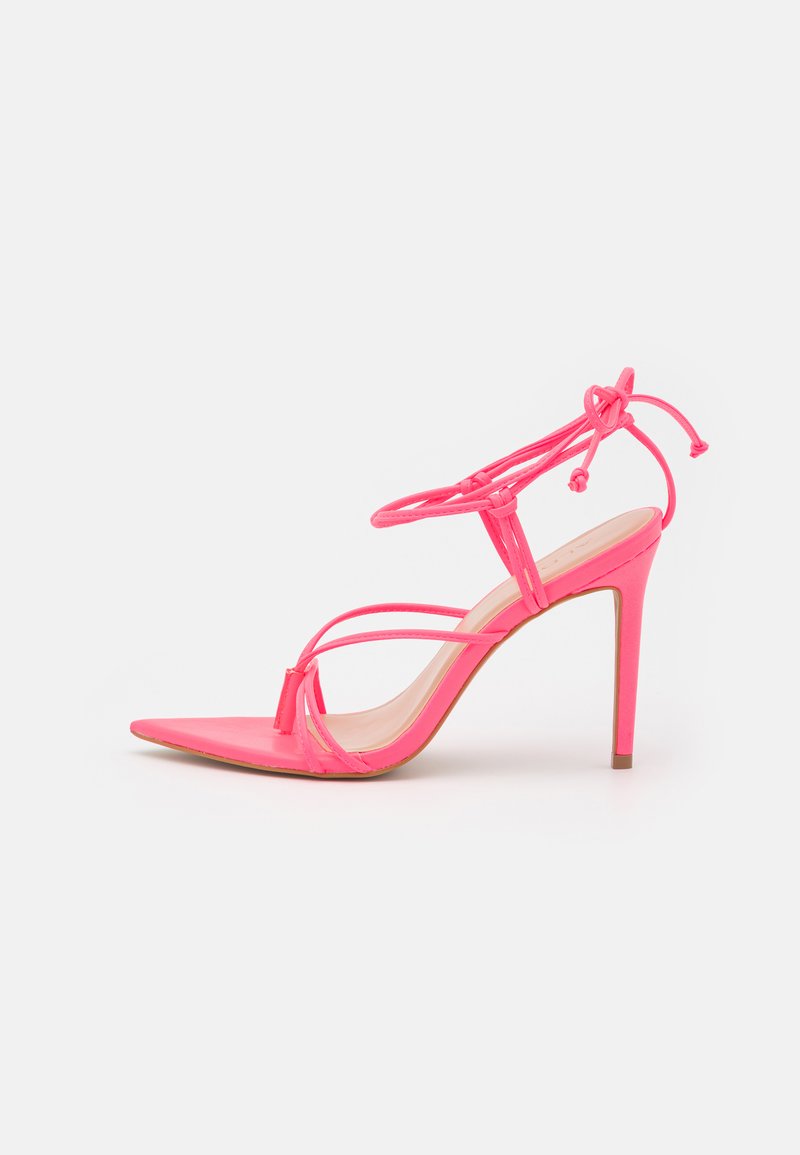 ALDO Sandalen met hoge hak donkerroze