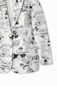 Desigual AME BRATISLAVA - Blazer - white