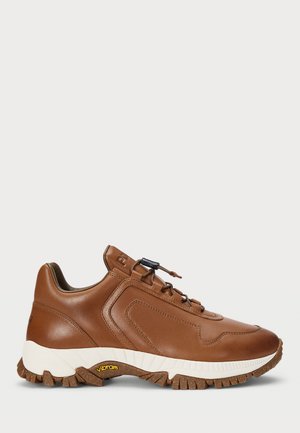 Polo Ralph Lauren GRAYSON LEATHER SLIP-ON SNEAKER - Trainers - tan