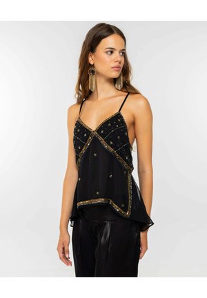 DE TIRANTES CON PEDRERÍA - Blouse - black