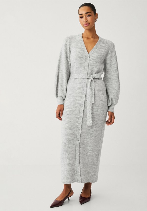 Strickkleid - graumelange