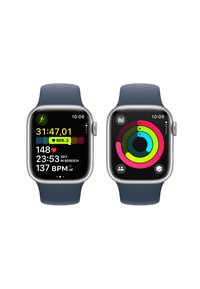 Apple APPLE WATCH SERIES 9 GPS 41MM S/M - Smartwatch - silver aluminium case/storm blue sport band