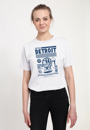 MATT KEELING RETRO DETROIT - Print T-shirt - white