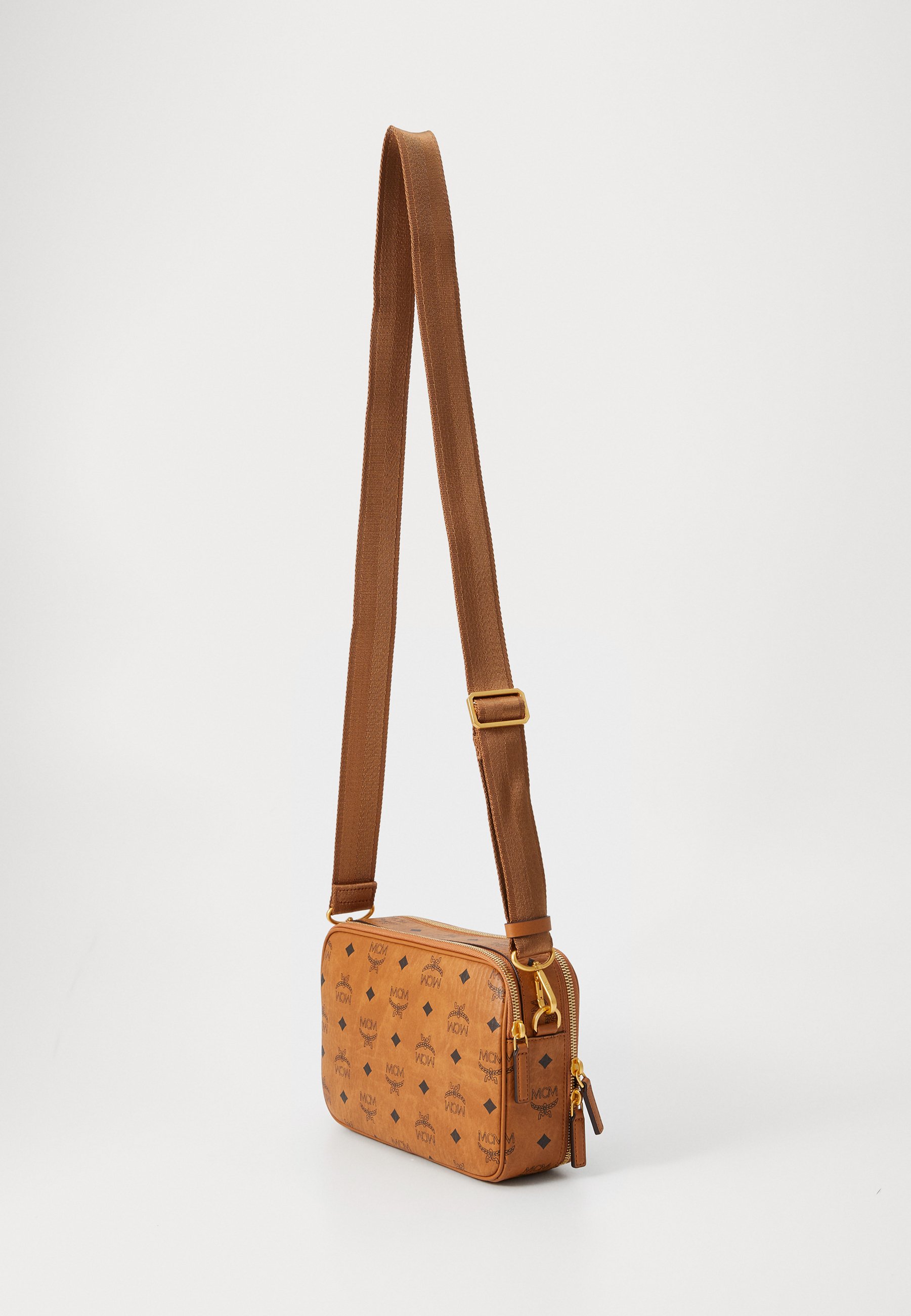 MCM CROSSBODY UNISEX - Cross body bag - cognac - Zalando