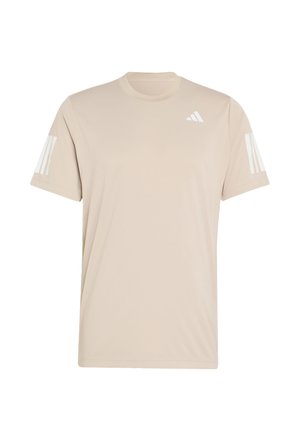adidas Performance, CLUB 3 STRIPES TEE - T-Shirt sport - beige