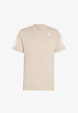 adidas Performance, CLUB 3 STRIPES TEE - Sport T-Shirt - beige